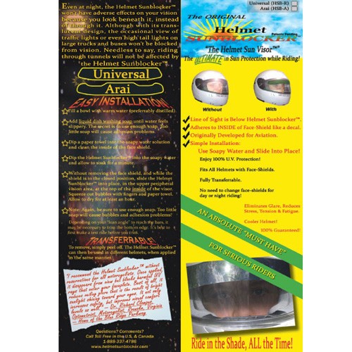 Universal Helmet Sunblocker