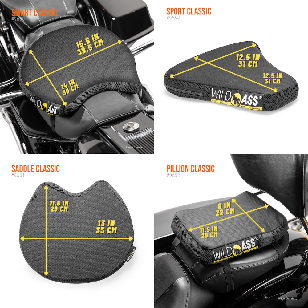 cords to helmet on motorcycle seat Wild-Ass Classic Motorcycle Cushions – Aerostich