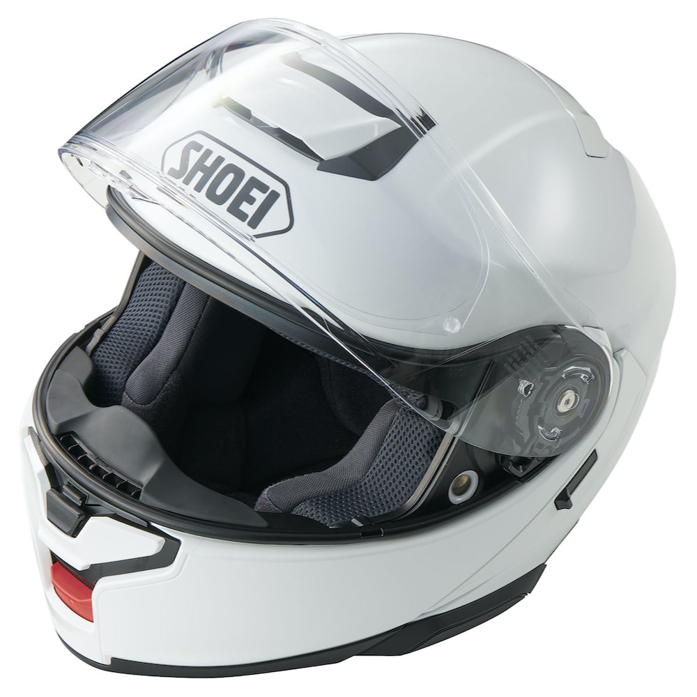 shoei gt air white helmet Shoei Neotec 3 Helmet - Light Silver