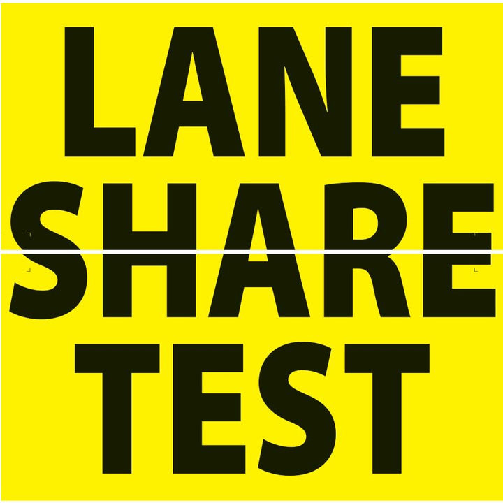 Signs for the Lane Share Tool