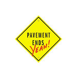 Pavement Ends Sticker