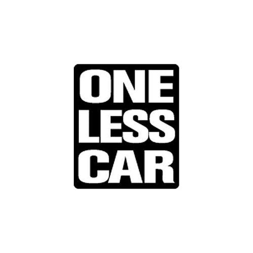 One Less Car Sticker – Aerostich
