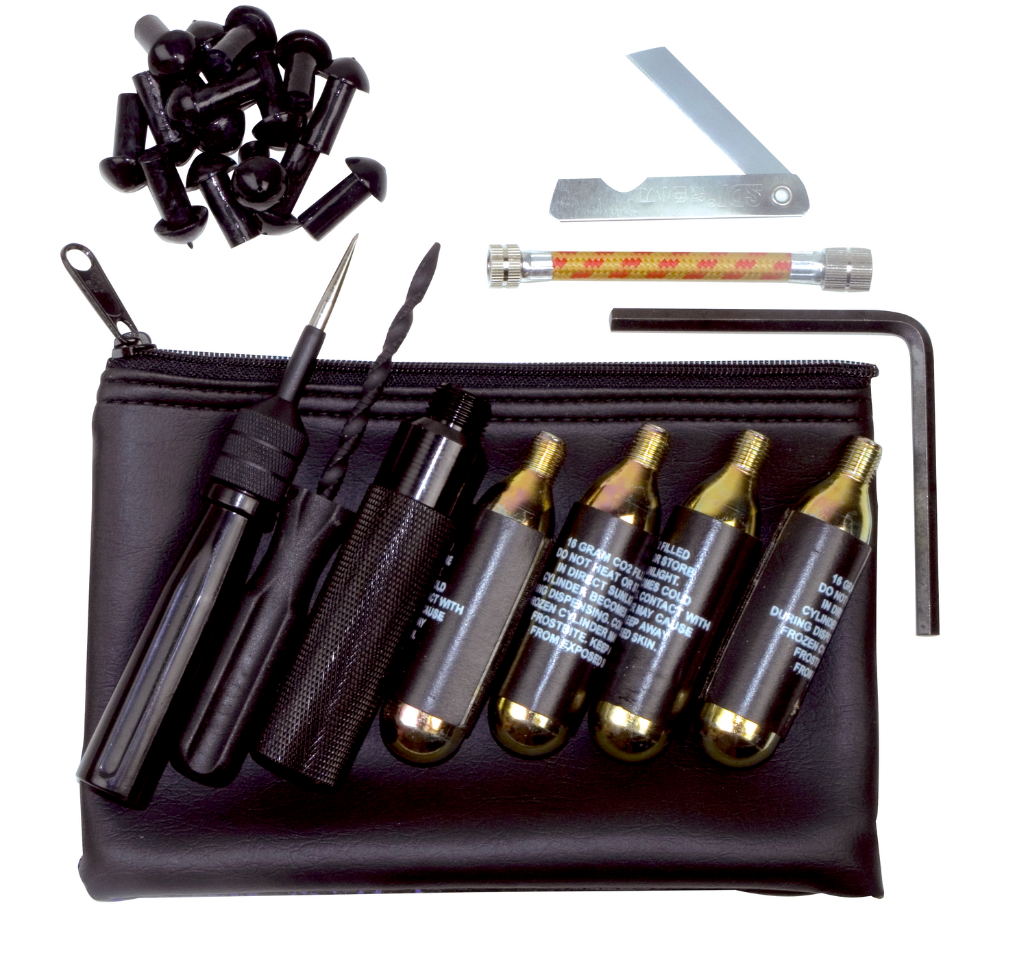 Aerostich CO2 Expedition Tubeless Tire Repair Kit