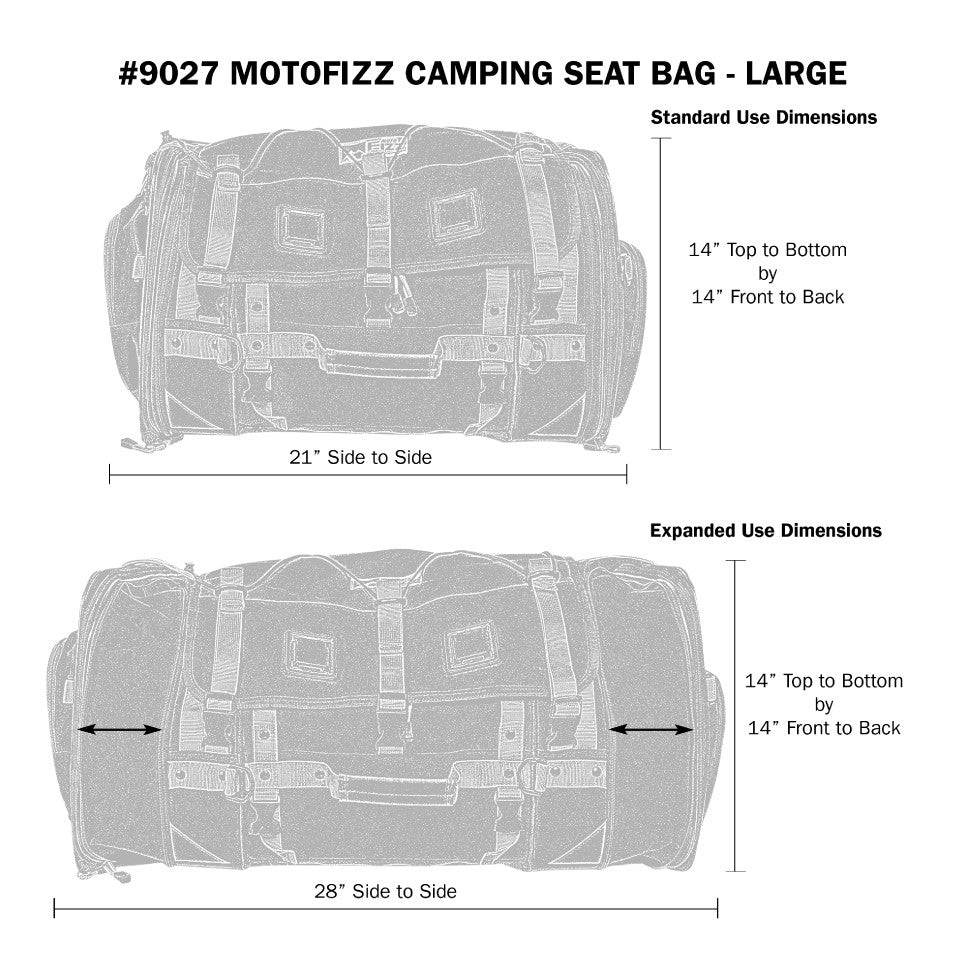 Large Motofizz Camping Seat Bag – Aerostich