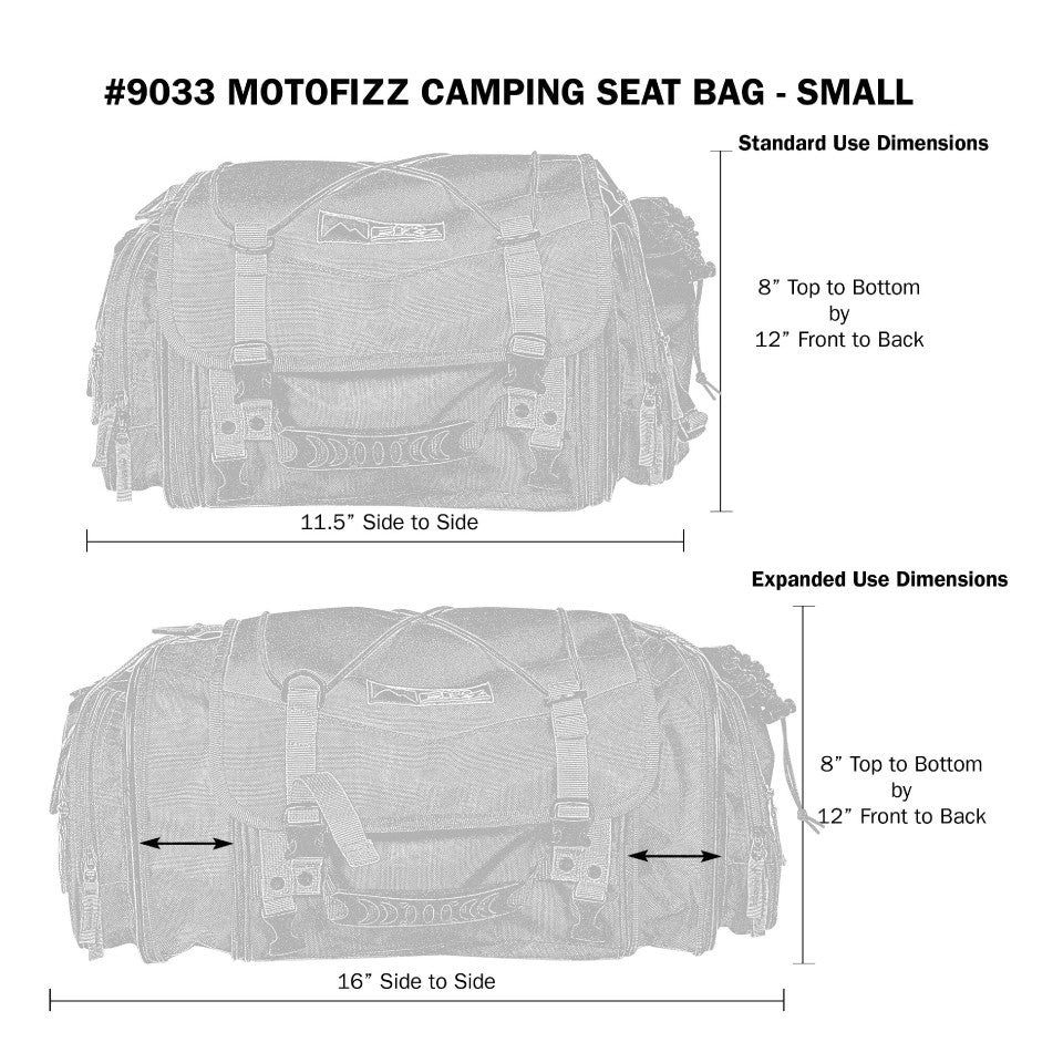Small Motofizz Camping Seat Bag – Aerostich