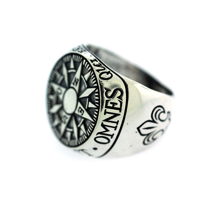 Sterling Silver Compass Ring
