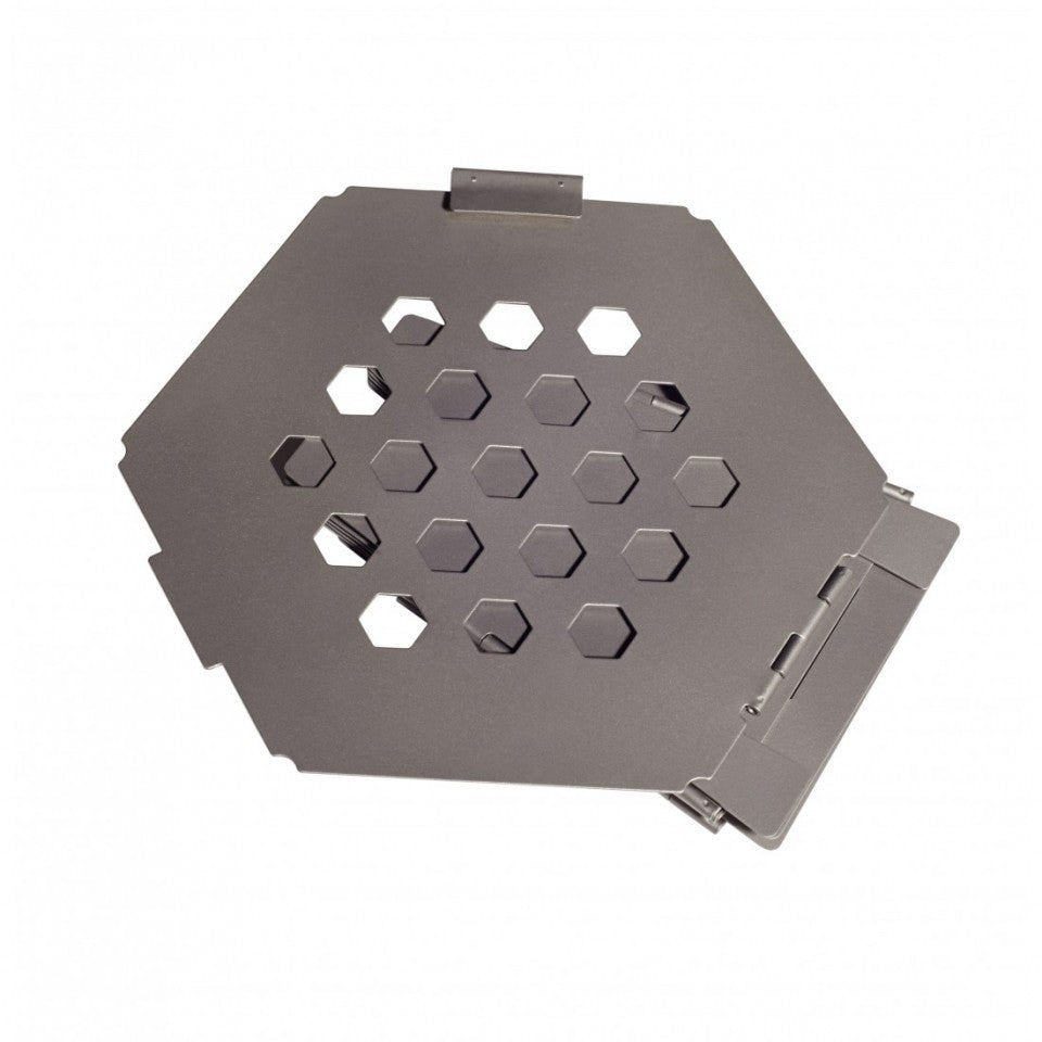 Titanium Hexagon Fold-Flat Wood Stove