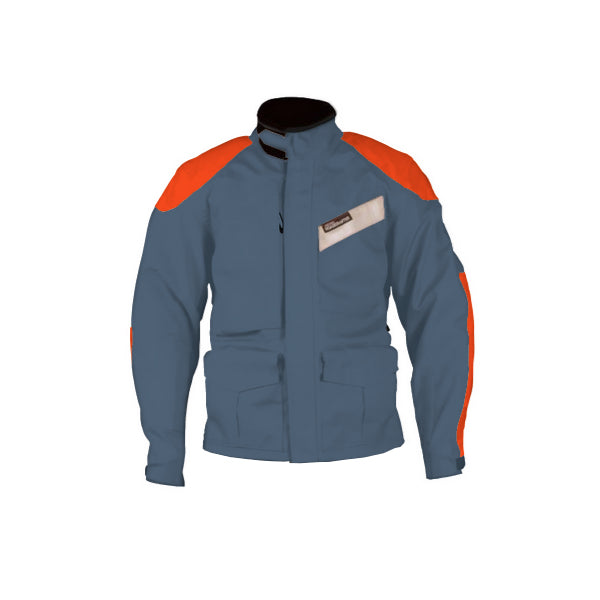 Men's Classic Roadcrafter Jacket, Sz 36S Slate/Orange