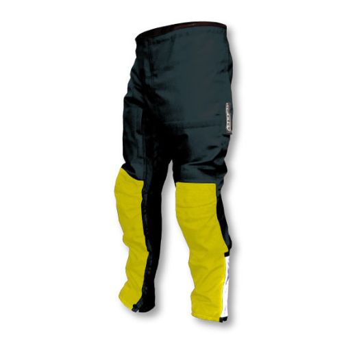 Men's Roadcrafter Classic Pants size 54 Long Black-Hi-Viz