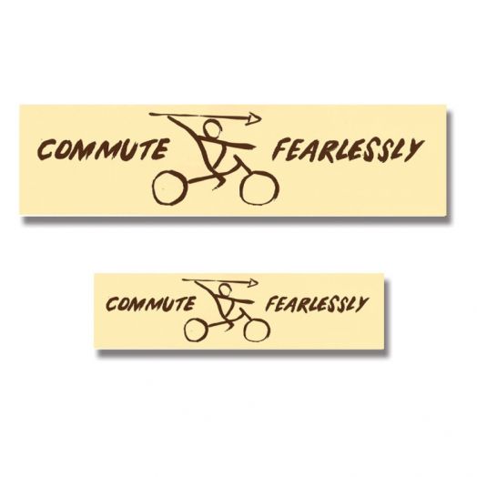 Commute Fearlessly Bumper Sticker