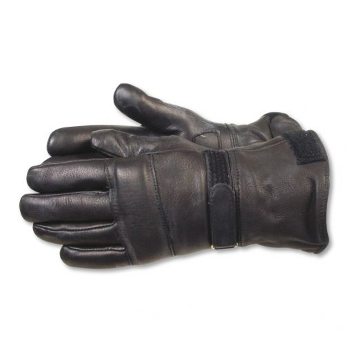 Merino Wool Insulated Elkskin Gauntlet Gloves, Black