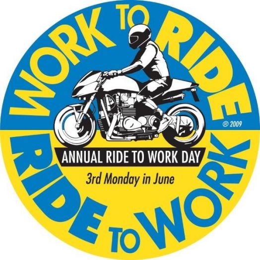 Ride To Work Sticker