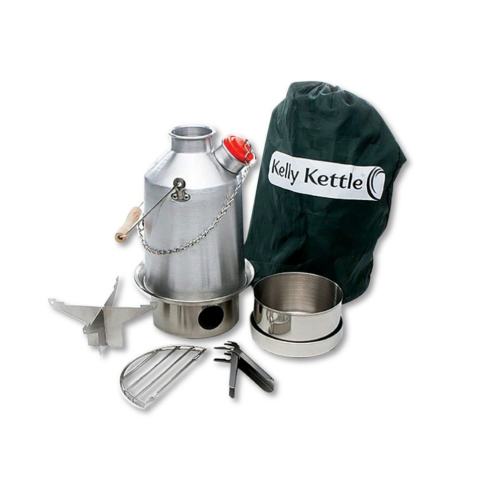  Kelly Kettle Camp Stove Stainless Steel - Boils Water