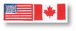 American or Canadian Flag
