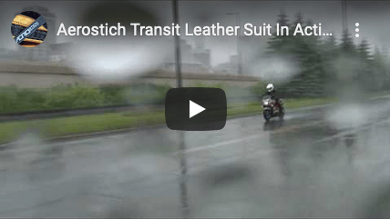Aerostich Transit Leather Suit In Action
